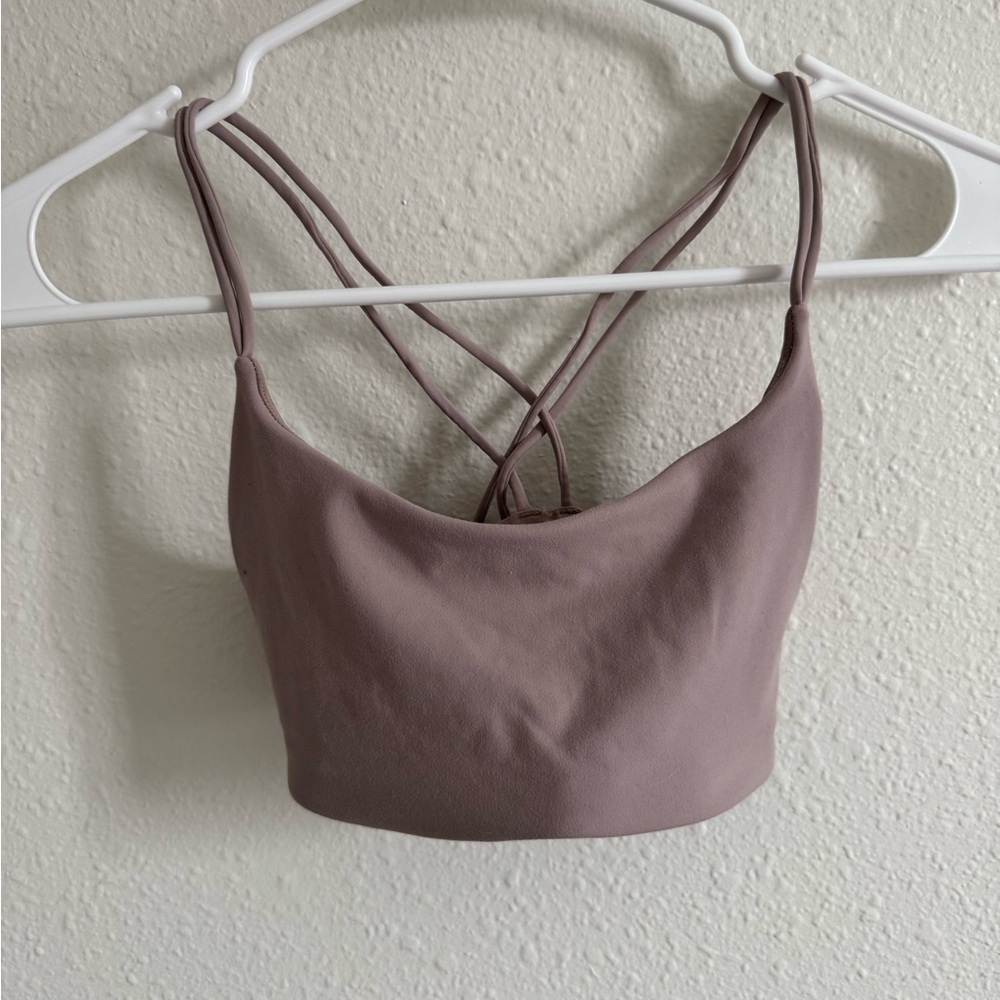 Vuori Mauve Strappy Sports Bra